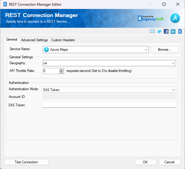 /Azure Maps Connection Manager - SAS Token